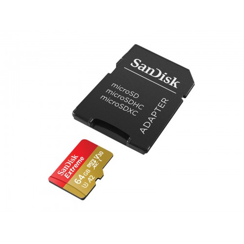 SANDISK MEMORIA MICROSDXC EXTRM A2-4K 64GB 170MB/S