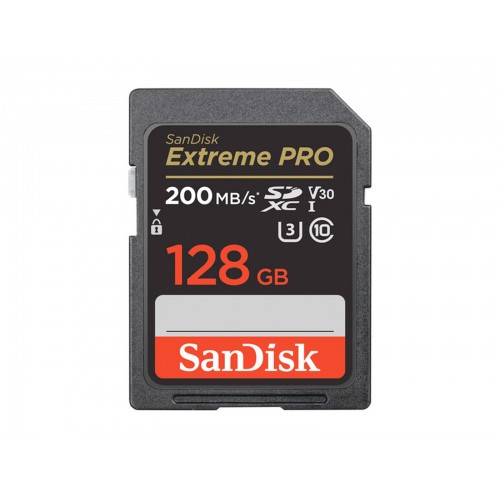 SANDISK MEMORIA SD EXTREME PRO 128 GB U3 200 MB/S