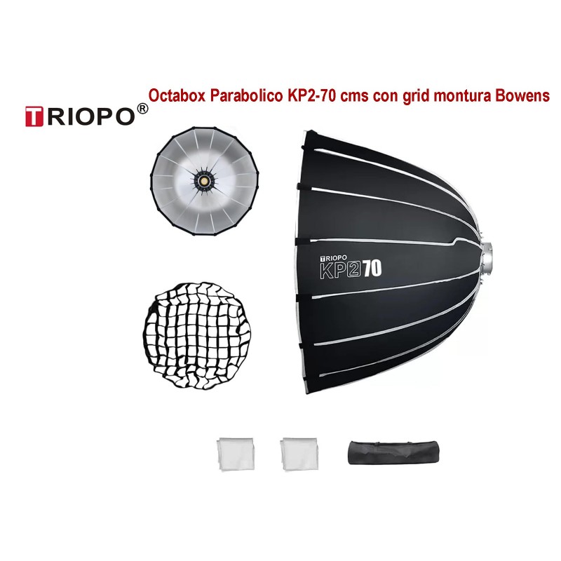 Quadralite Softbox Parabolico Esadecagonale 50cm Con Attacco Bowens: Luce Morbida Per Fotografi