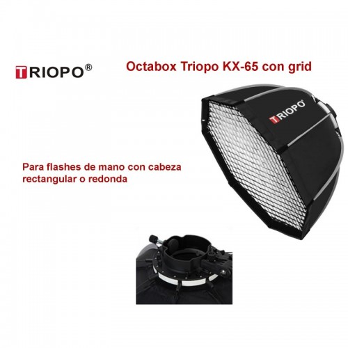 TRIOPO OCTABOX KX-65 PARA SPEEDLITE 65 CM+GRID