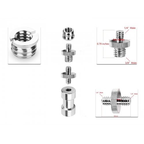 ANWENK JUEGO ADAPTADOR CONVERTIDOR 1/4" A 3/8"