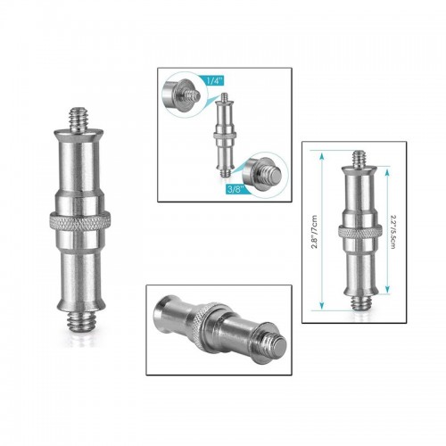 NEEWER TORNILLO STUD MACHO DOBLE PUNTA 1/4" Y 3/8"